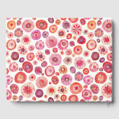 Modern Roze Abstract Bruiloft Gastenboek (Achterkant)