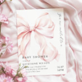 Modern roze boog Baby shower Kaart