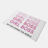 Modern Roze Boss Best Girly Gift Deurmat (Schuin)