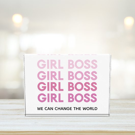 Modern Roze Boss Best Girly Gift Fotoblokken