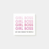 Modern Roze Boss Best Girly Gift Post-it® Notes (Voorkant)