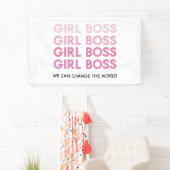 Modern Roze Boss Best Girly Gift Spandoek (Insitu)