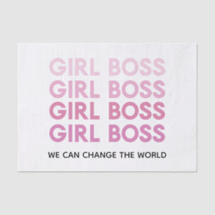Modern Roze Boss Best Girly Gift Tissuepapier