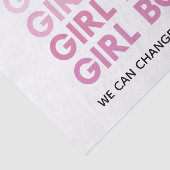 Modern Roze Boss Best Girly Gift Tissuepapier (Detail)