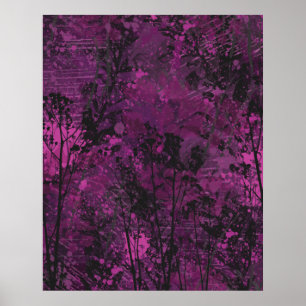 Modern Roze Botanisch Poster