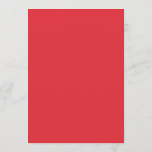 Modern Roze en Rode Golvende Lijst Bruiloft Menu (Achterkant)