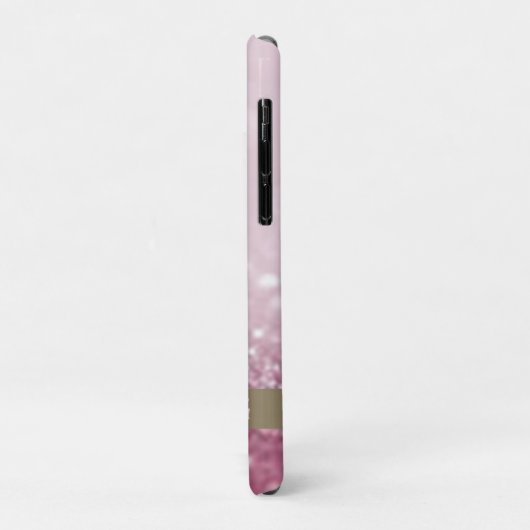 Modern roze flamingo Glitter Bokeh - Gepersonalise Case-Mate iPhone Case (Achterkant/links)