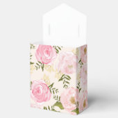 Modern Roze Floral - Aangepast huwelijk Bedankdoosjes (Geopend)