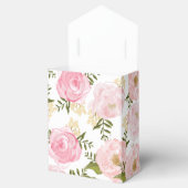 Modern  Roze Floral - Aangepast huwelijk Bedankdoosjes (Geopend)