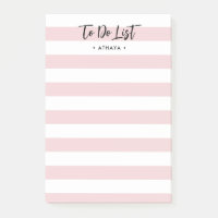Modern roze gestreept, om te doen lijst post-it no