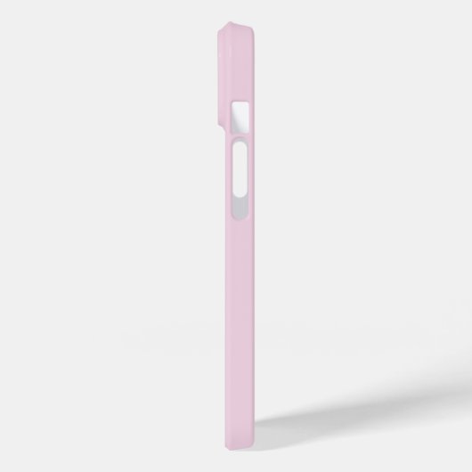 Modern Roze Girly Initiaal Minimal Monogram Hoesje (Achterkant / Links)