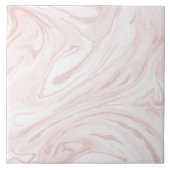 Modern Roze Glitter Marmer Tegeltje (Voorkant)