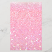 Modern Roze Glitter Salon Prijslijst  Flyer (Achterkant)