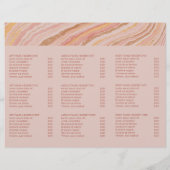 Modern Roze Goud Abstract Elegante Trifold Brochur (Achterkant)