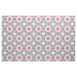 Modern Roze Grijs Vuurwerk Katoen Twill Stof