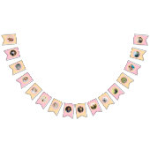 Modern Roze Het is een Meisje Nieuwe Baby Pasgebor Vlaggetjes (Alle)