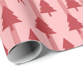 Modern roze kerstinpakpapier cadeaupapier (Rol Hoek)