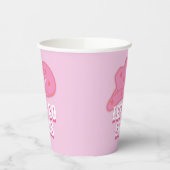 Modern Roze Let's Go Meisjes Cowboy Pet Rodeo Papieren Bekers (Links)