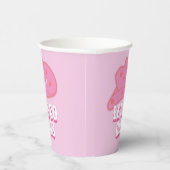 Modern Roze Let's Go Meisjes Cowboy Pet Rodeo Papieren Bekers (Rechts)