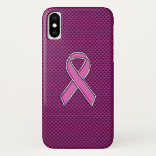 Modern roze lintontwerp iPhone x hoesje