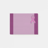Modern roze lintontwerp post-it® notes (Voorkant)
