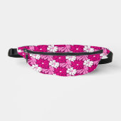 Modern Roze Paarse Witte Bloemen Girly Pattern Heuptasje (Voorkant)