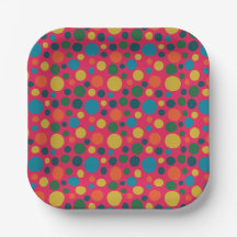 Modern roze polka dot patroon