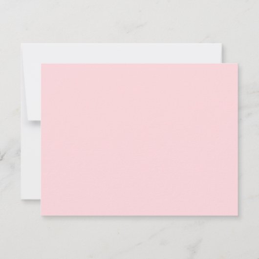 Modern roze rand Sjabloon handgeschreven script (Achterkant)