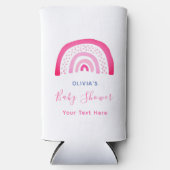 Modern roze regenboog Baby shower (Voorkant)