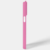 Modern roze rode naam monogram Case-Mate iPhone case (Achterkant / Rechts)