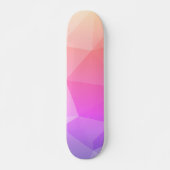 Modern roze schaduw geometrisch patroon skateboard (Voorkant)