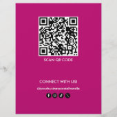 Modern Roze Schoonheid Haar Diensten Salon Geperso Flyer (Achterkant)