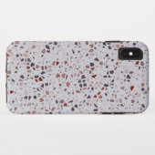 Modern roze terrazzo printpatroon Case-Mate iPhone case (Achterkant (horizontaal))