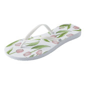 Modern roze Tulp ventilator Teenslippers (Schuin)