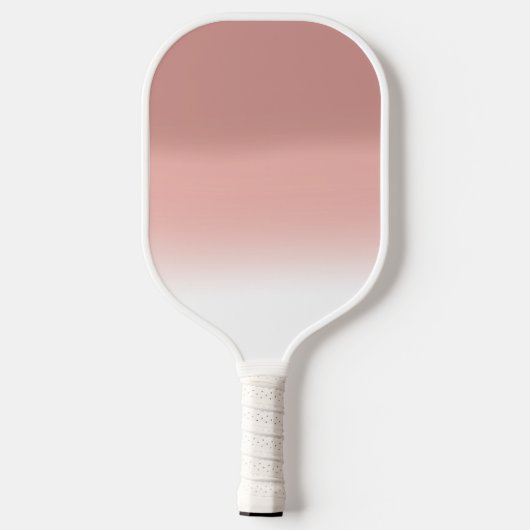 Modern roze vetmonogram pickleball paddle (Achterkant)