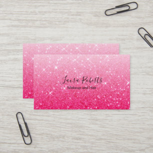 Modern roze Visitekaartje