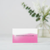 Modern roze Waterverf Wash | VISITEKAARTJES (Staand voorkant)