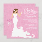 Modern roze wijn Vrijgezellenfeest Kaart (Voorkant / Achterkant)