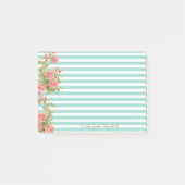 Modern, Rozen op Stripes-Personalized Post-it® Notes (Voorkant)