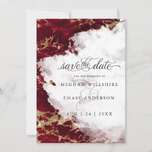 Modern Ruby Waterverf Geode Barefoot Bride™