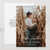Modern Rustic Better Together Photo Verloving