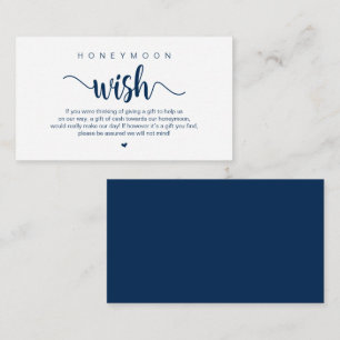 Modern Rustic Boerderij themed, Honeymoon Wish Enc Informatiekaartje