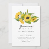 Modern Rustic Boho Sunflower Vrijgezellenfeest Kaart (Voorkant)
