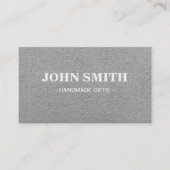 Modern Rustic brown Kraft Sand Paper Visitekaartje (Voorkant)