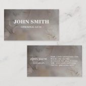 Modern Rustic brown Kraft Sand Paper Visitekaartje (Voorkant / Achterkant)