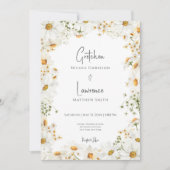 Modern Rustic Daisy Lijst Kaart (Voorkant)