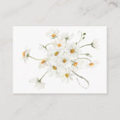 Modern Rustic Daisy Lijst Wedding Reception Informatiekaartje (Achterkant)