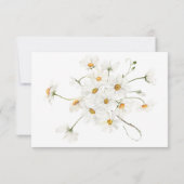 Modern Rustic Daisy Lijst Wedding Save The Date (Achterkant)