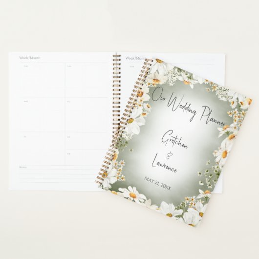 Modern Rustic Daisy Wedding Planner (Display)