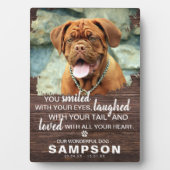 Modern Rustic Dierenherdenking | Foto Aandenken Fotoplaat (voorkant)